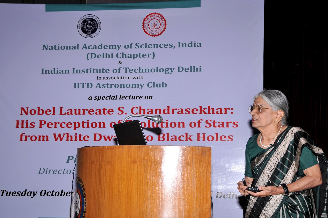 Delivering lecture at IIT Delhi.